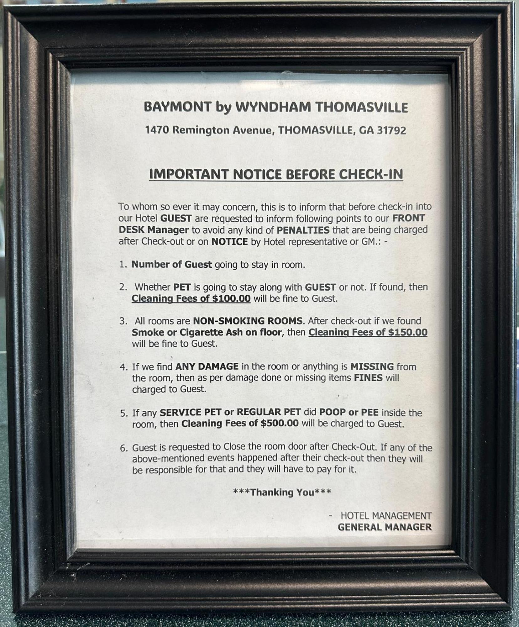 Baymont By Wyndham Томасвилл Экстерьер фото